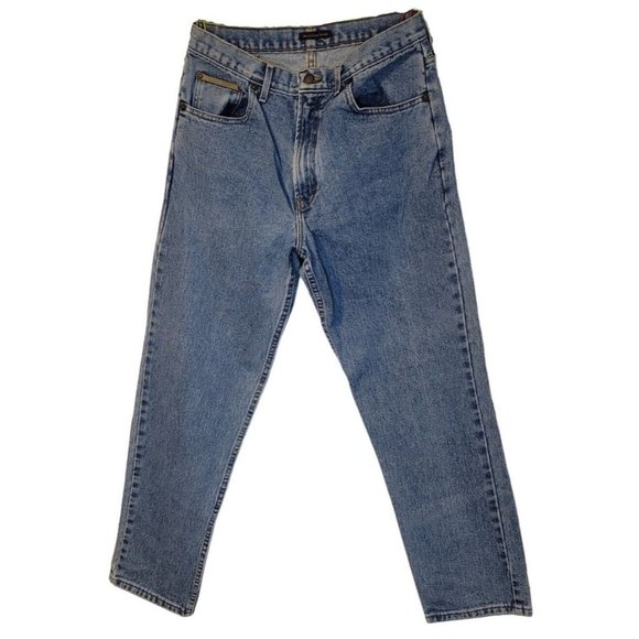 Vtg Mckenzie Tribe Dungarees Original Mens Jeans Blue Size 32x30 Cowboy Tested - Picture 1 of 7